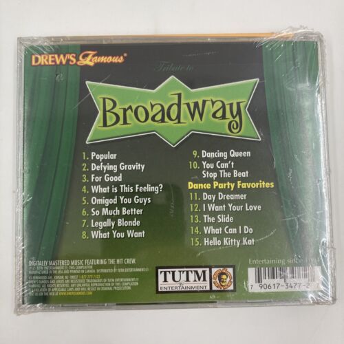 Drew's Famous: Party Musical, Tribute To Broadway CD NEW - The Hit Crew - Picture 2 of 4