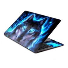 Skin Decal Wrap for MacBook Pro 13" Retina Touch Wolf Glowing Eyes Fire