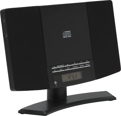 Denver Musiksystem MC-5220 MK2 schwarz Musikanlage FM-Radio CD-Player LCD Wecker