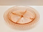 Anchor Hocking Miss America Pink Depression Glass Divided Relish Tray Plate 8.75