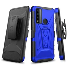 For TCL 4X 5G / 20A 5G (2021) Shockproof Phone Case Belt Clip Holster Phone Cove