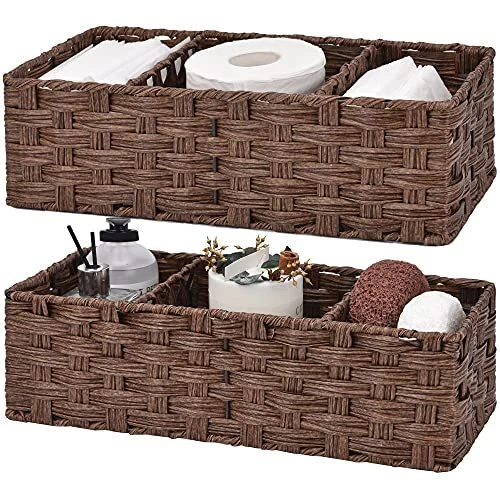 Storage Basket Storage Bin Wicker Basket Bathroom Organizer 