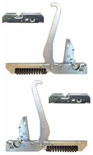 Coppia cerniere forno Electrolux Rex Ilve Franke con 2 portarulli