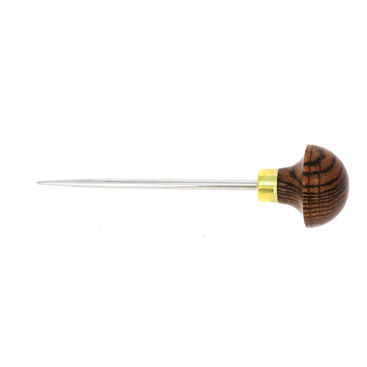 Alêne ronde Small en acier poli Barry King Tools haute maroquinerie