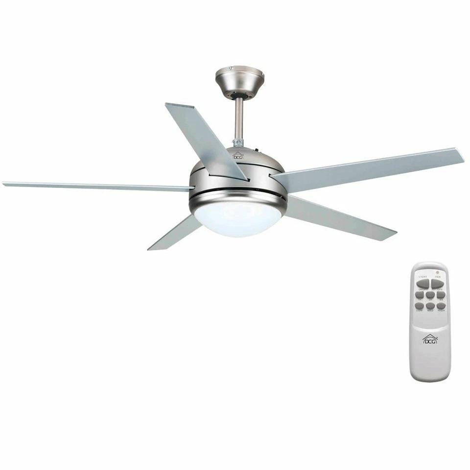 VENTILATORE VENTILATORI DA PER SOFFITTO 5 PALE 1 LUCE DCG VECRD70TL TELECOMANDO - Immagine 2 di 4