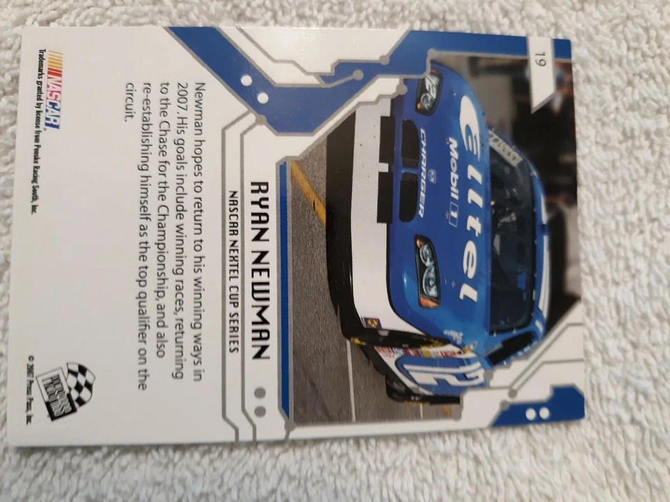 Ryan Newman Autograph Press Pass Stealth 2007 Card Alltel Wireless Nascar Mint - Image 4 of 4