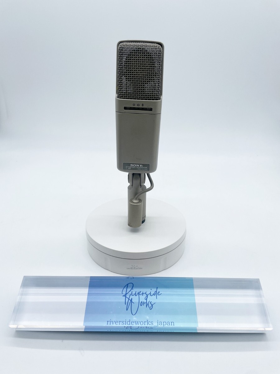 Sony C-48 Condenser Microphone With Box Vintage Tested Used from