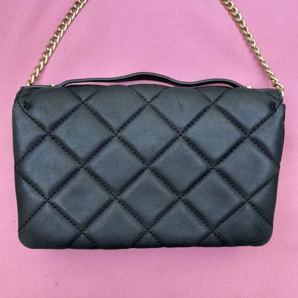 Tiracolo Michael Kors Sloan pequeno acolchoado couro de cordeiro - Imagem 3 de 4