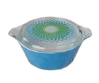 Vintage Pyrex SPIROGRAPH Lid And 2.5 Qt Casserole.  Rare!!