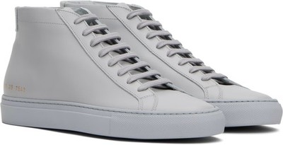 AUTHENTIC BNWB Common Projects Gray Original Achilles Mid Sneakers sz 44 / 11