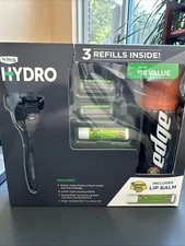 Schick Hydro Razor Set; Razor, 3 Refills, Edge Shave Gel & Banana Boat Lip Balm