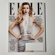 ELLE Magazine July 2015 No. 359 Amber Heard Beauty Fashion Publisher