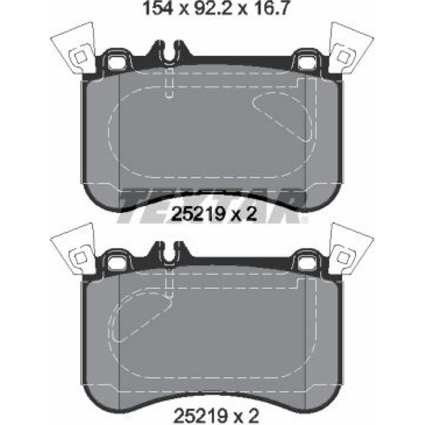 Textar 2521905 Bremsbelagsatz FüR Mercedes Benz A Klasse CLA GLA C117 X117 W176-image