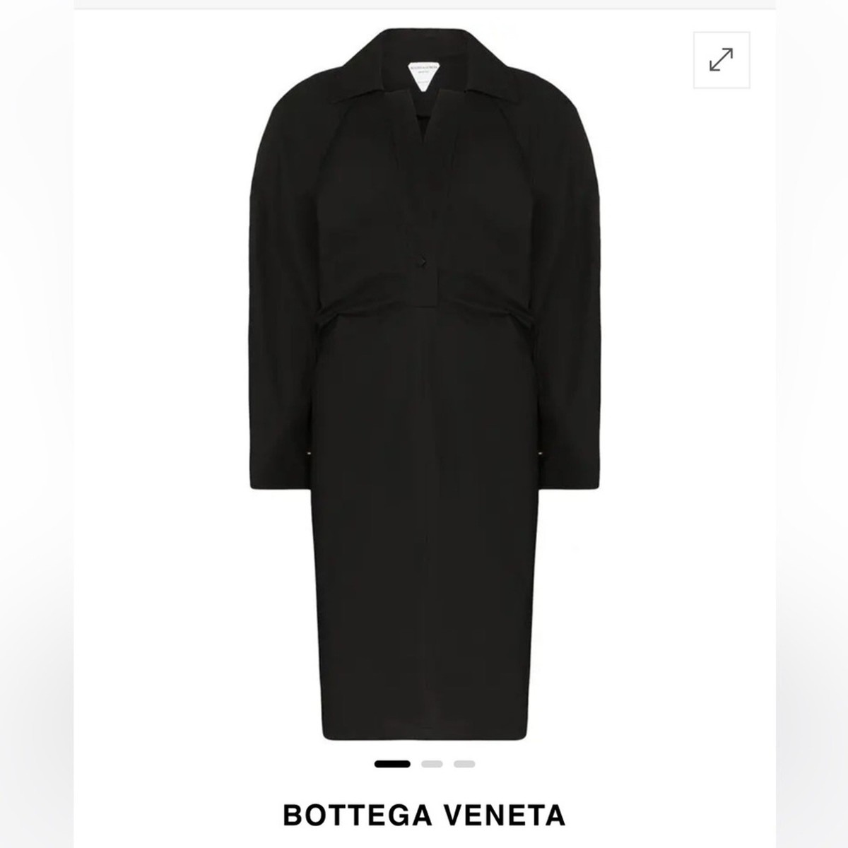 Bottega Veneta★素敵!Storm Flap Johnny Collar Dress Bottega Veneta Storm Flap Trench Dress NWT $2,130 Size 40 US