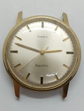 Vintage TIMEX ELECTRIC W.Germanу Gold Plated Watch READ DESCRIPTION!