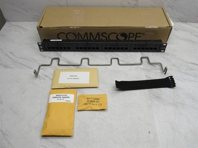 NEW COMMSCOPE CPP-5E-DM-1U-24 CAT 5E 24-PORT PATCH PANEL