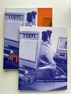 KAPLAN TOEFL Strategies Book with Answer Key & Transcripts Book - BRAND NEW!