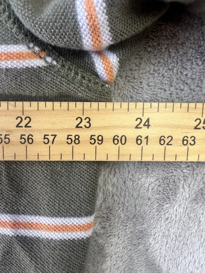 Camisa Polo Timberland Para Hombre 2XL XXL Rayas Verdes Manga Corta Foto 4 de 4