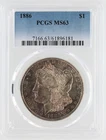 1886 Morgan Silver Dollar PCGS MS63 S$1 Philadelphia Minted No Reserve