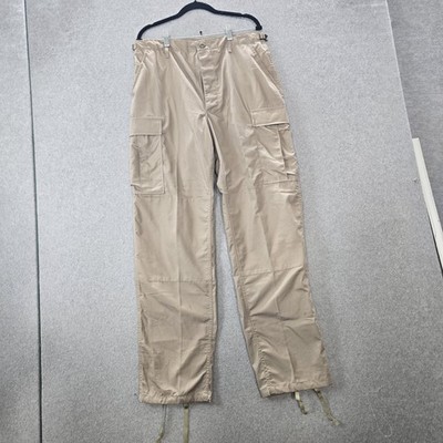 Propper Men Pants M/L Khaki Cargo Ripstop BDU Trousers Gorpcore 33'' Inseam READ