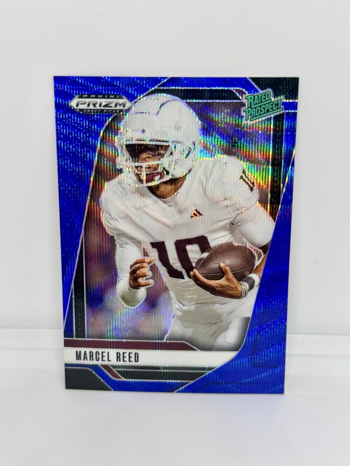 MARCEL REED Rookie 2025 Prizm Draft Picks Blue Wave /299 Texas A&M RC #167