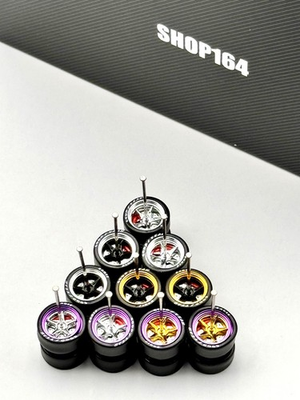 #ad NEW Alloy 5x PACK MIX For HW 83 Silverado Wheels Rubber Tires for 1 64 Chrome $50.00