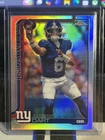 2025 Topps Chrome Football Jaxson Dart RC Refractor New York Giants Rookie
