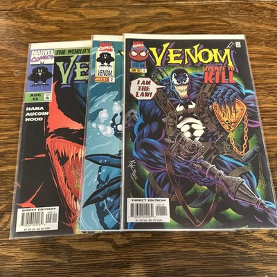 Venom: License To Kill #1-3 Complete Series Set Marvel Comics 1997