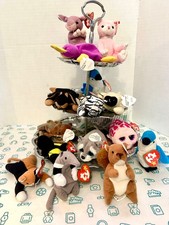 Lot of 16 Beanie Babies some Teenie some Teeny  1 Basket Beanie FAST SHIPPING 