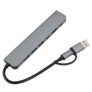 7 Dans 1 USB C Hub 5 USB Ports & 2 Hub de données en aluminium de type C multiport