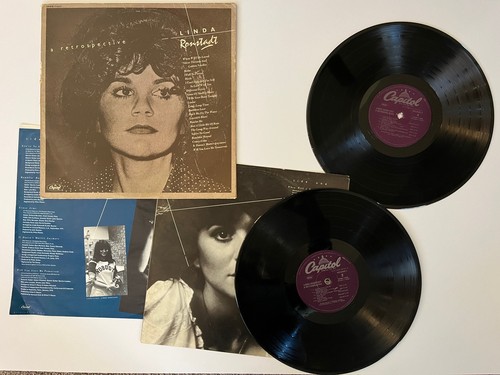 LINDA RONSTADT Double 2 LP A Retrospective 1977 Capitol Vinyl - Picture 1 of 16