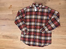 Mens Polo Ralph Lauren Button Big Tall Shirt w/ Plaid Print 4XB / 4TG New