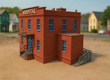 HO Scale  Building 1:87 Hospital