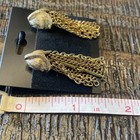 Vintage MCM Kramer Gold Dangle Chain Earrings — photo 5