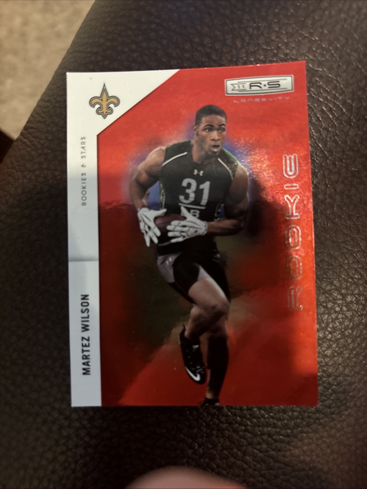 Martez Wilson Panini Rookies & Stars #212 Longevity-Ruby