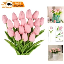 Beautiful 18-Piece Pink Tulip Bouquets for Mother's Day and Easter Celebrations