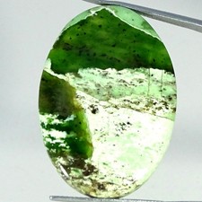 28.00Cts Natural Chrome Chalcedony Oval Cabochon Gemstone 24X35X4MM