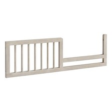 Pemberly Row Modern Wood Toddler Guard Rail in Willow Gray Finish
