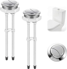 2 Pack 48Mm Toilet Tank Buttons, Flush Valve Dual Push Button Replacement Adjust