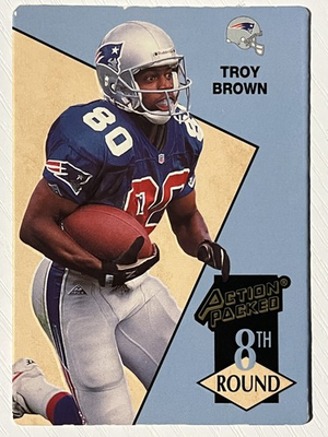 #ad #ad Troy Brown 1993 Action Packed RC #220 New England Patriots $2.29