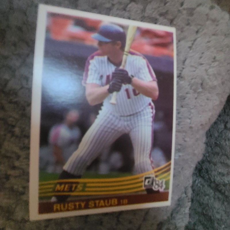 Rusty Staub 1984 Donruss Baseball Card #554 New York Mets