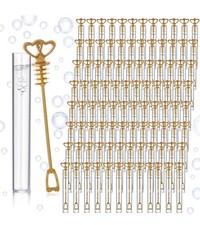130 + Piezas Mini Burbuja de Boda para Varitas de Boda Varita de Burbuja de Corazón a Granel para Tazas.
