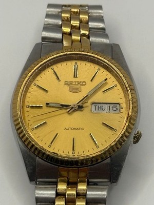 SEIKO 5 7S26-0500 Automatic Mens Wristwatch Untested For Parts Japan -For Parts