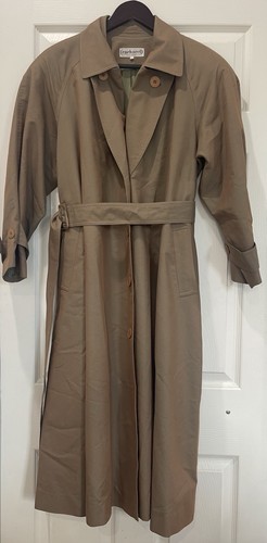 Cacharel, Cacharel Vintage Men’s Trench Coat Size XL Beige Belted Overcoat