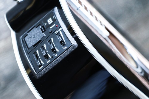 Takamine GD34CE-BLK Gloss Black Dreadnought Cutaway Acoustic El. Guitar w/Bag - Picture 7 of 20