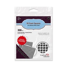 Black 1 4 Inch Adhesive Foam Squares For Scrapbooking Card Making 308 Pack