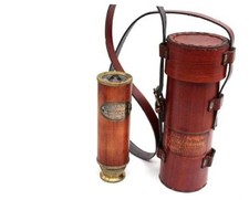 Pirate Brass Telescope 25x30 Spyglass Monocular for Kids Adults, Vintage