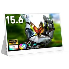 Portable Monitor for Laptop, 15.6 Inch FHD 1080P USB-C HDMI 100 sRGB HDR IPS...
