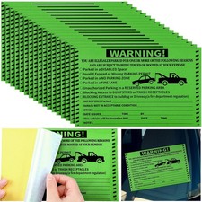 200 Pcs Adhesive Parking Violation Stickers Illegally No Parking Stickers Handic