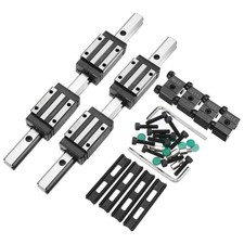 2Pcs HGR15 250mm Linear Guide Kit with Linear Rail and HGH15CA Carriage Block